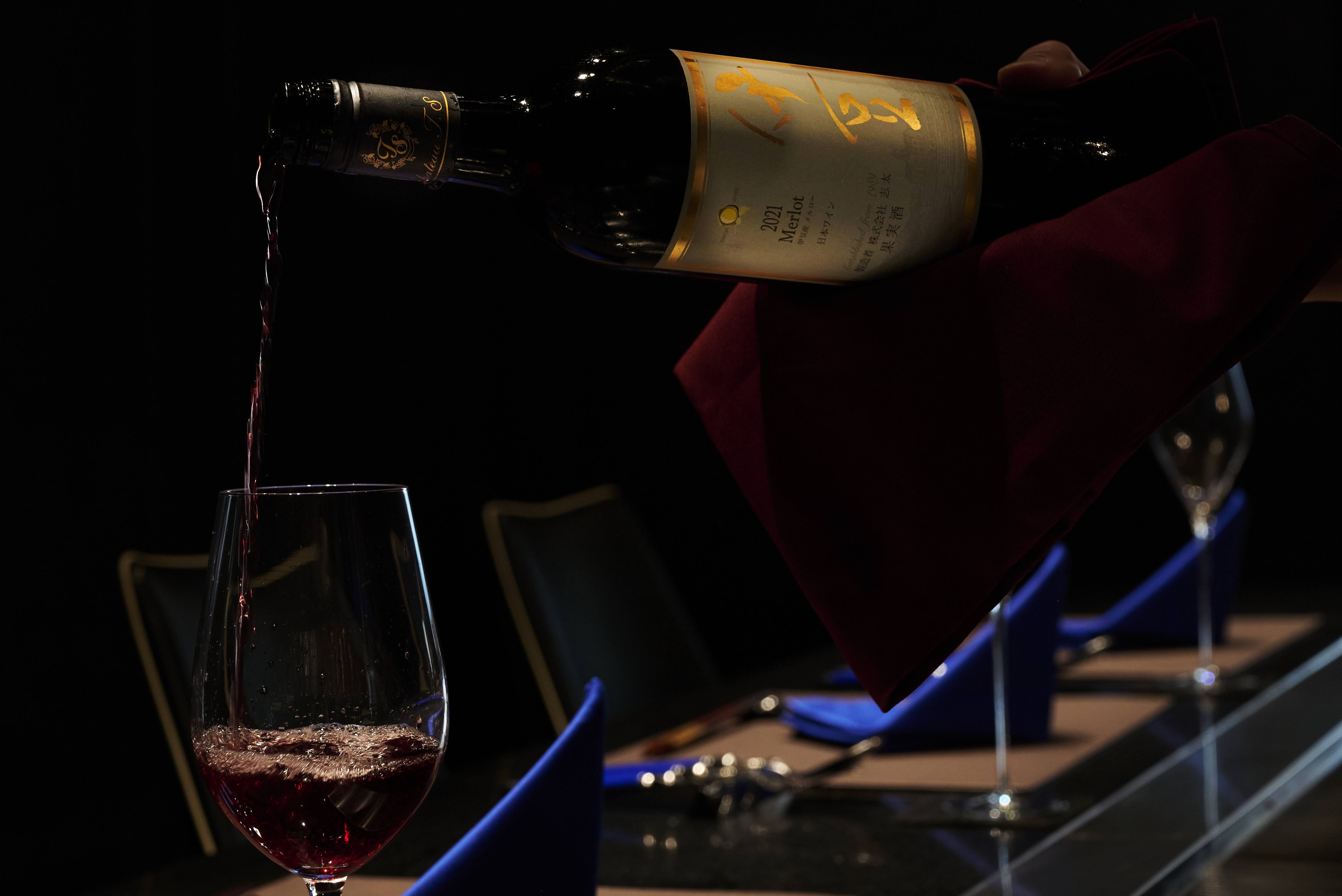 鉄板焼 契 - 中伊豆ワイナリーヒルズのワインペアリング